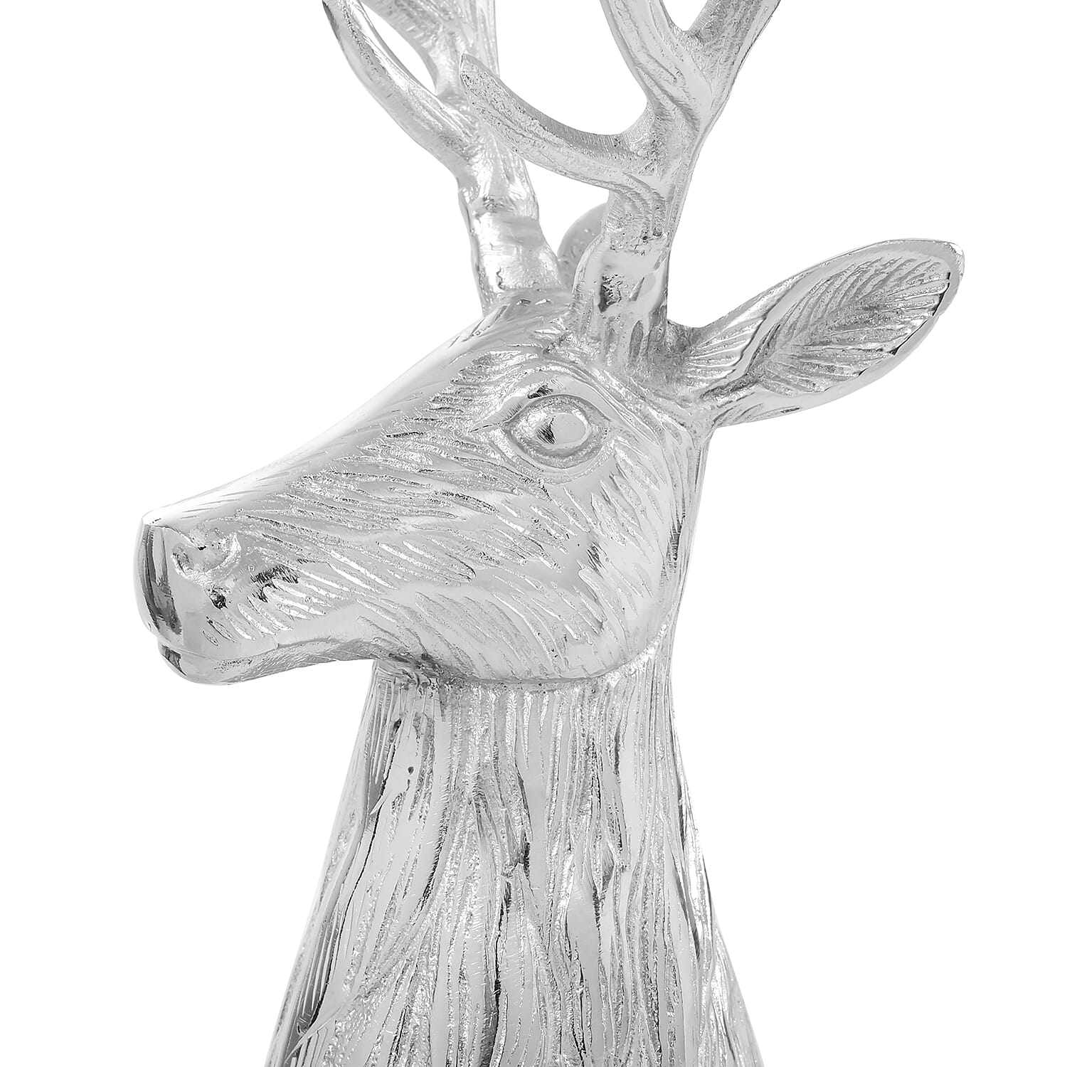 LIVMORE Reindeer T-Light Holder (50 x 25 x 20 cm) - Silver