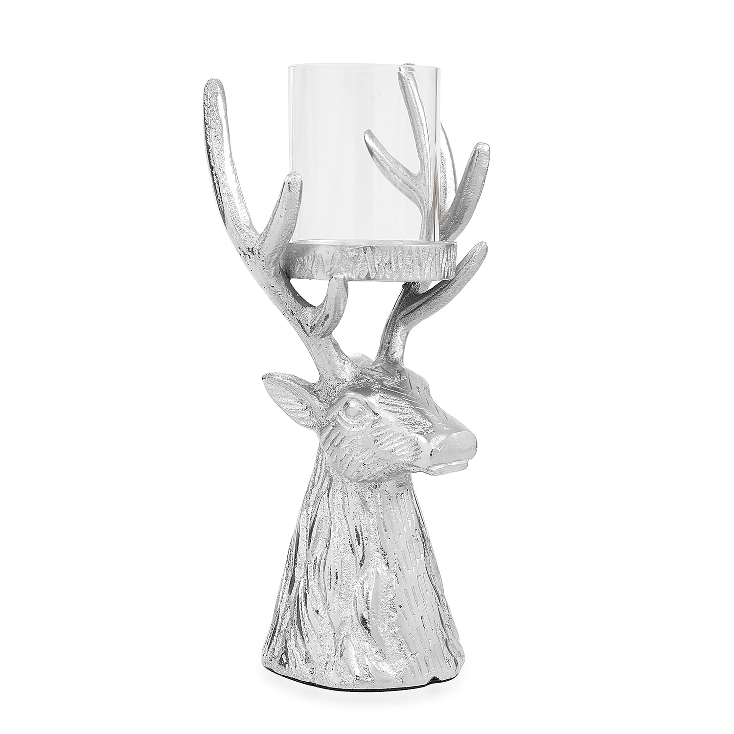 LIVMORE Stag Tea Light Holder - Silver
