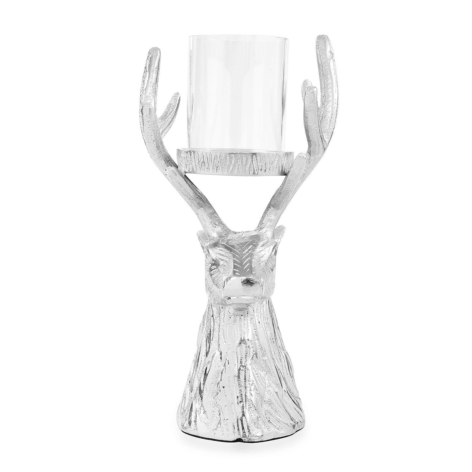 LIVMORE Stag Tea Light Holder - Silver