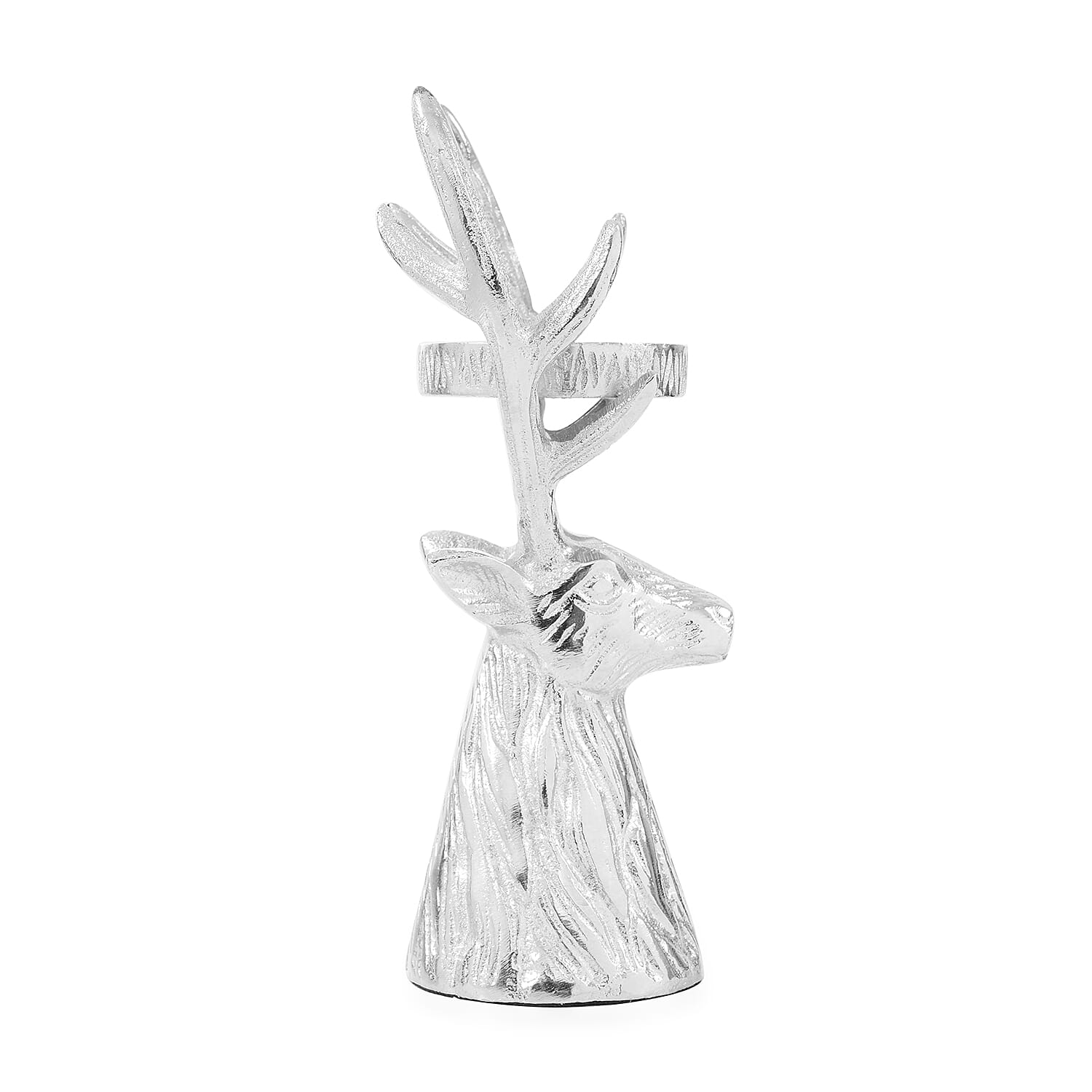 LIVMORE Stag Tea Light Holder - Silver