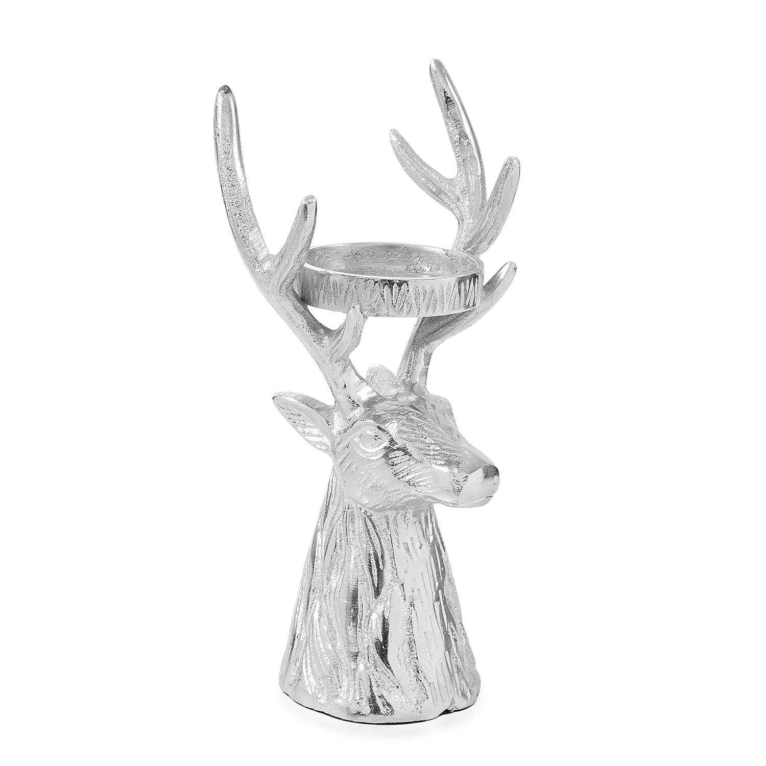 LIVMORE Stag Tea Light Holder - Silver