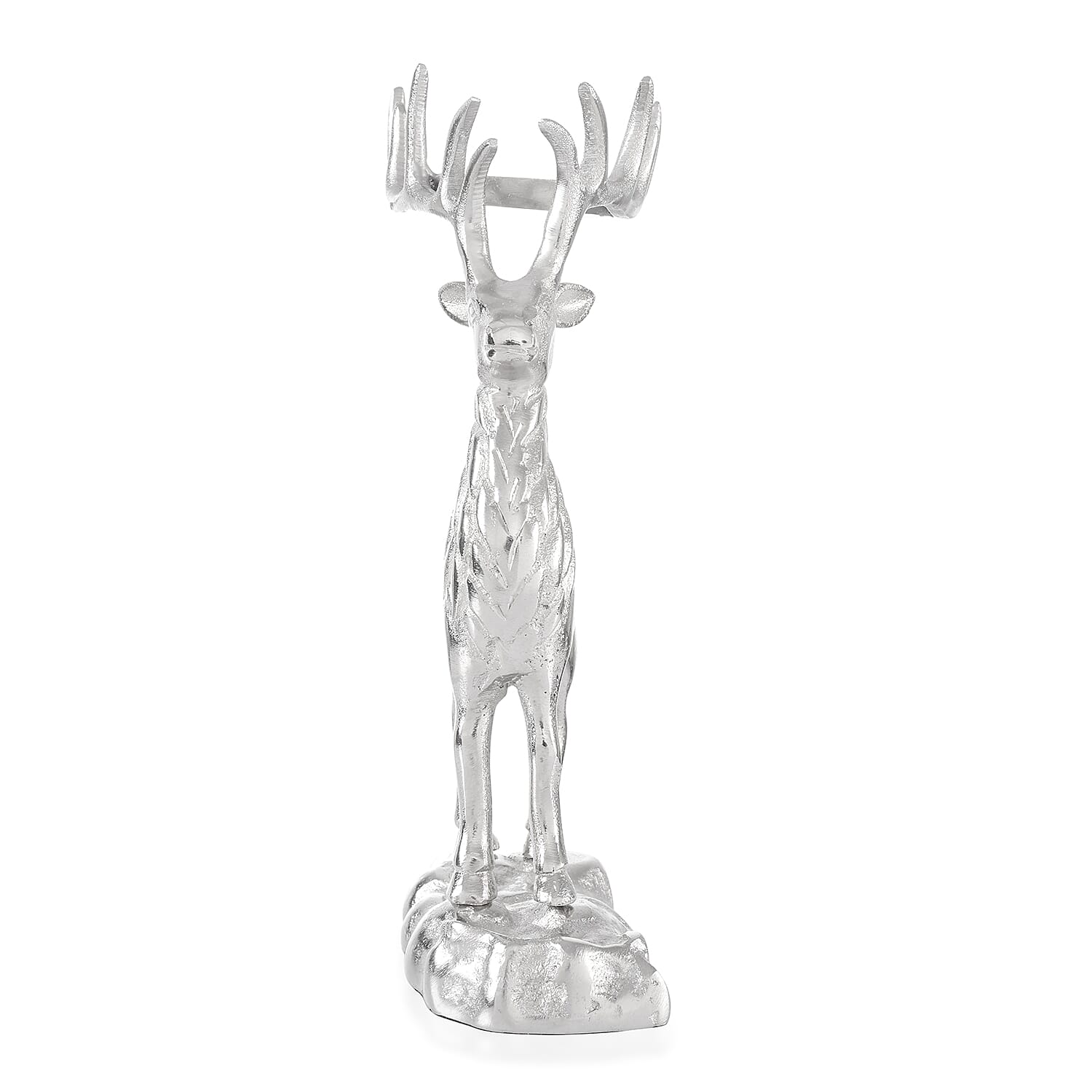 LIVMORE Stag's Head Candle Holder - Silver