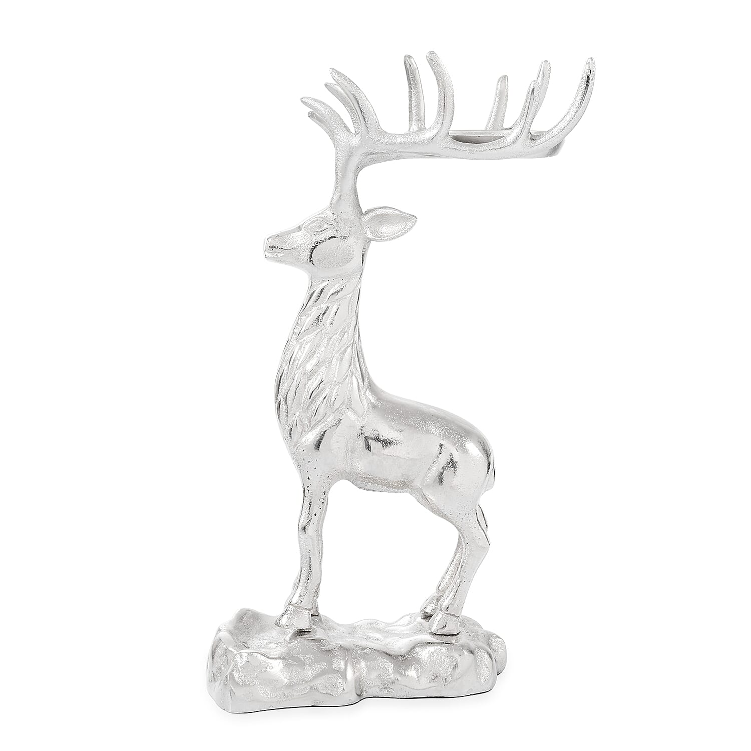 LIVMORE Stag's Head Candle Holder - Silver