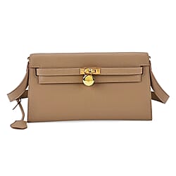 Guanchi Stylish Genuine Leather Crossbody Bag with Shoulder Strap - Tan