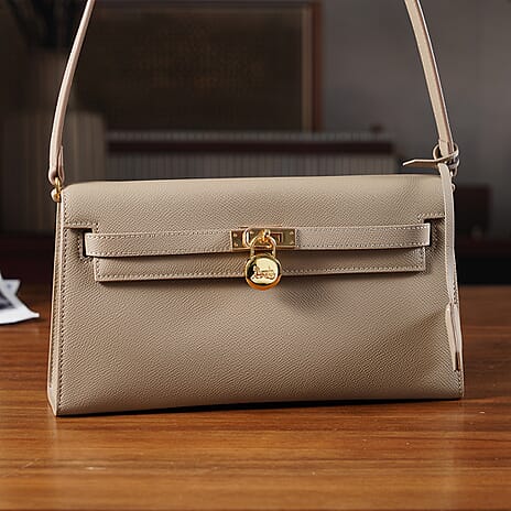 Guanchi Stylish Genuine Leather Crossbody Bag with Shoulder Strap - Camel