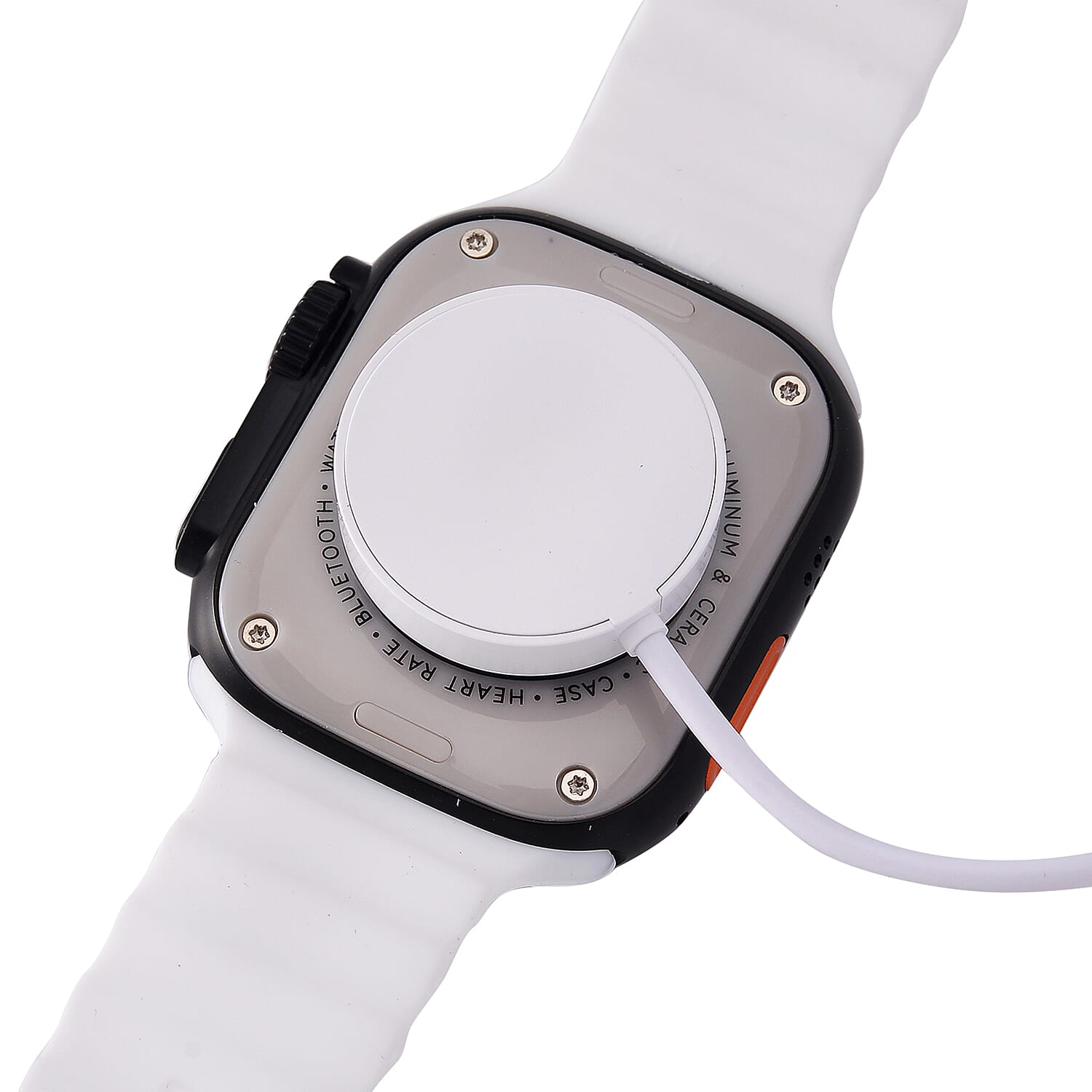 i20 Ultra 2 Max 10-in-1 Smartwatch Set with Earphones & 7 Straps - Black