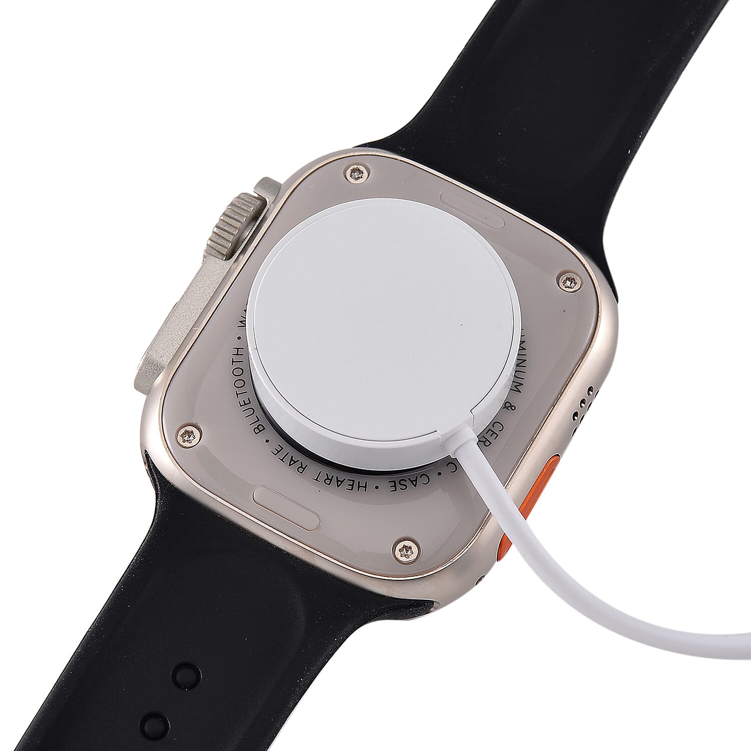 i20 Ultra 2 Max 10-in-1 Smartwatch Set with Earphones & 7 Straps - Black