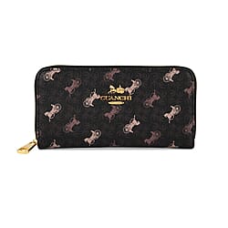 Guanchi Stylish Patterned Wallet - Black & Beige