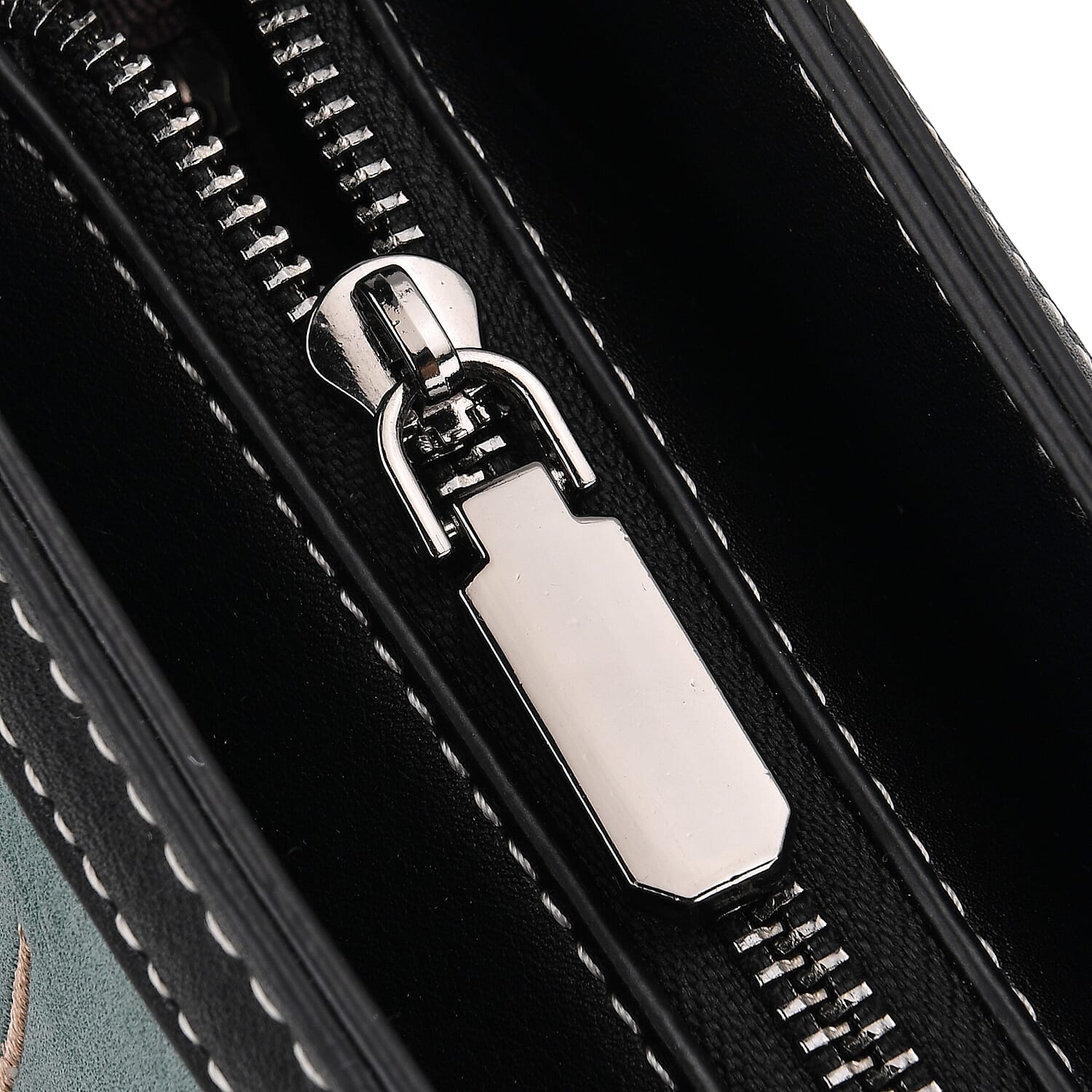 Floral Deer Embroidered Sling Handbag - Blue