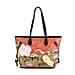New Launch-Floral Embroidered Tote Bag - Red