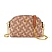 Guanchi Stylish Crossbody Bag with Shoulder Chain Strap - Ivory & Brown