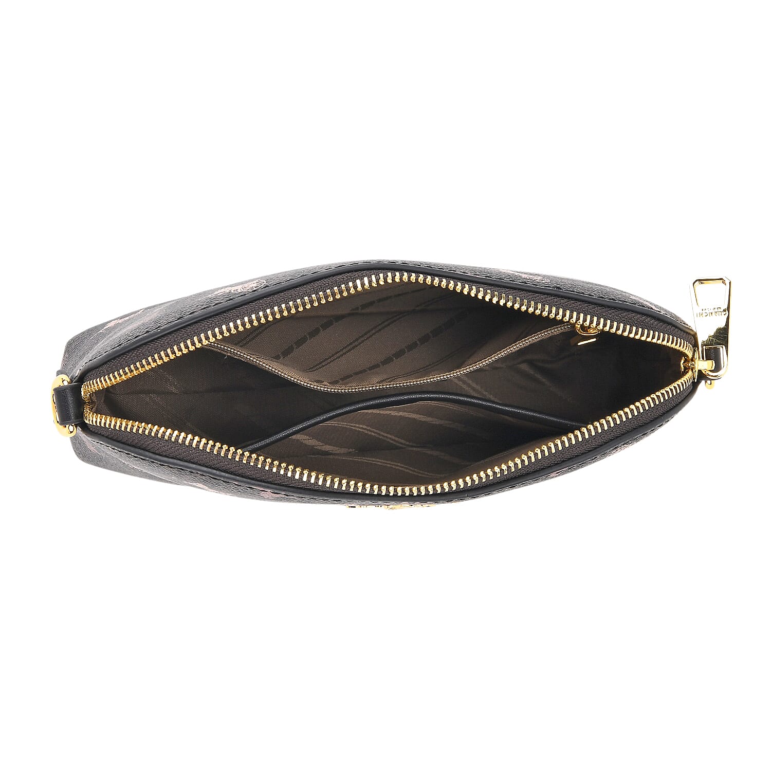 Guanchi Stylish Crossbody Bag with Shoulder Chain Strap - Dark Coffee