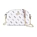 Guanchi Stylish Crossbody Bag with Shoulder Chain Strap - Ivory & Brown