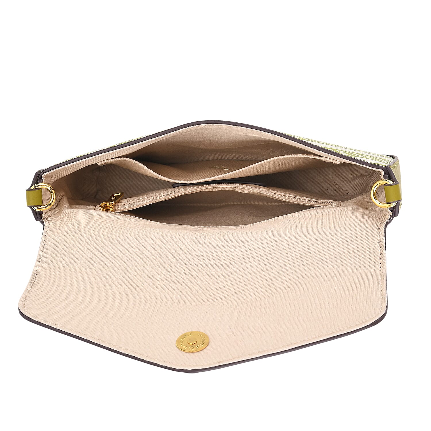 JVC- Milano Style Clutch with Shoulder Chain Strap (114 cm) - Green