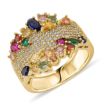 https://tjcuk.sirv.com/Products/82/3/8231328/Multi-Color-Cubic-Zirconia-Ring-in-Yellow-Gold-Plated-3-00-Ct_8231328.jpg?w=342&h=342