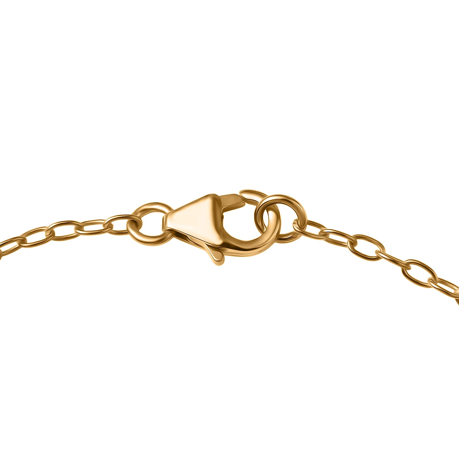 D'Joy Verde Onyx Chain Bracelet (Size - 7.5) in 18K Yellow Gold Plated Sterling Silver 9.07 Ct.