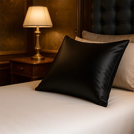 THE BEST SILK OFFER OF 2025 -Cloud Nine Mulberry Silk Pillow Case - Black