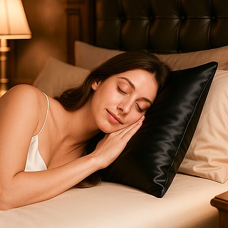 THE BEST SILK OFFER OF 2025 -Cloud Nine Mulberry Silk Pillow Case - Black