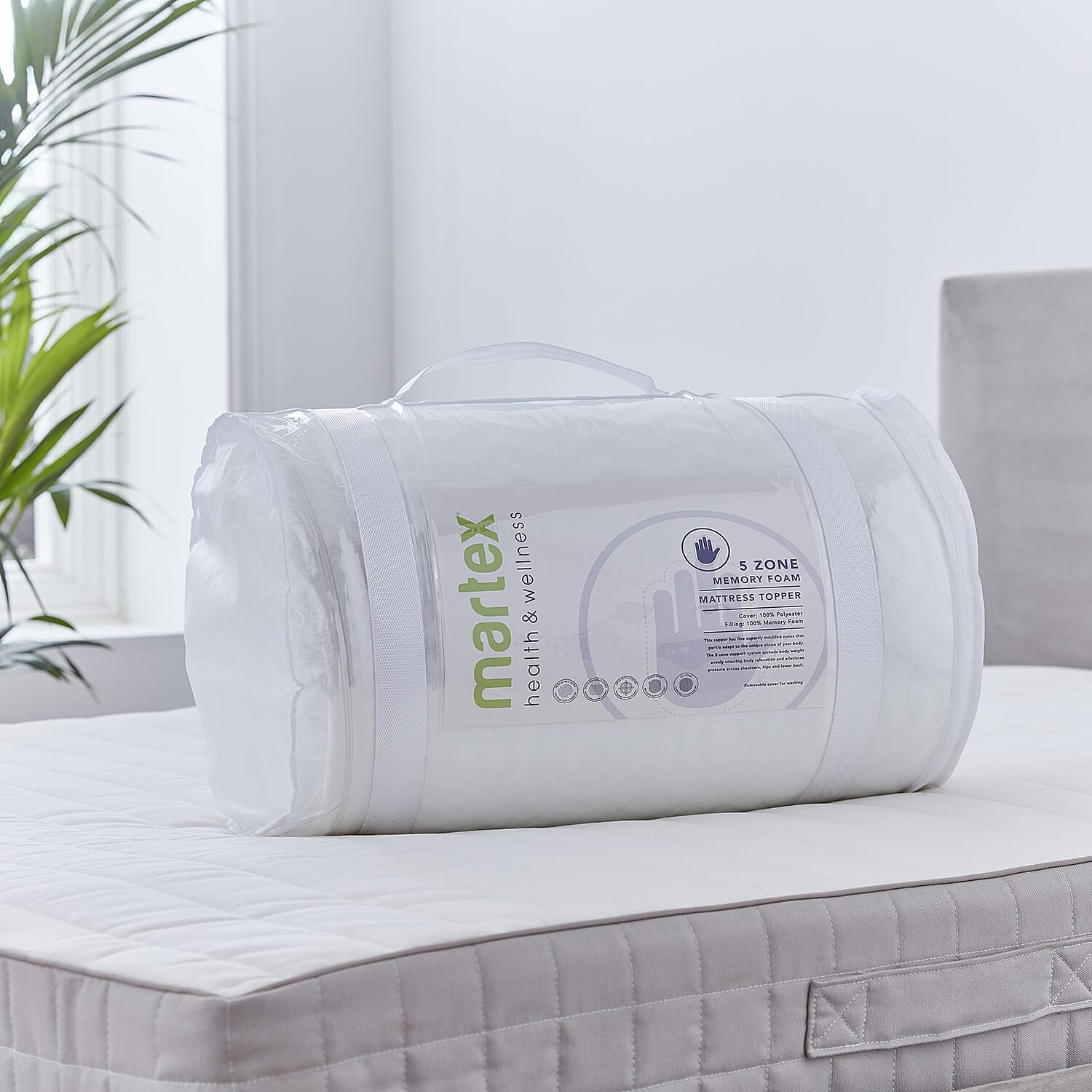 Martex 5 Zone Mattress Enhancer (Single) - White