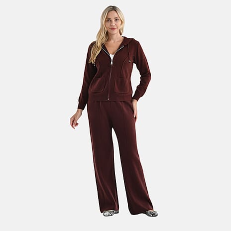 LA Marey Knit Trousers (Size XL) - Brown