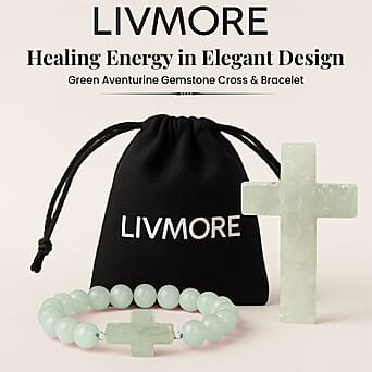 https://tjcuk.sirv.com/Products/82/3/8231509/LIVMORE-Green-Aventurine-Gemstone-Cross-Bracelet_8231509_1.jpg?w=342&h=342