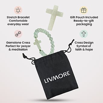 https://tjcuk.sirv.com/Products/82/3/8231509/LIVMORE-Green-Aventurine-Gemstone-Cross-Bracelet_8231509_3.jpg?w=342&h=342