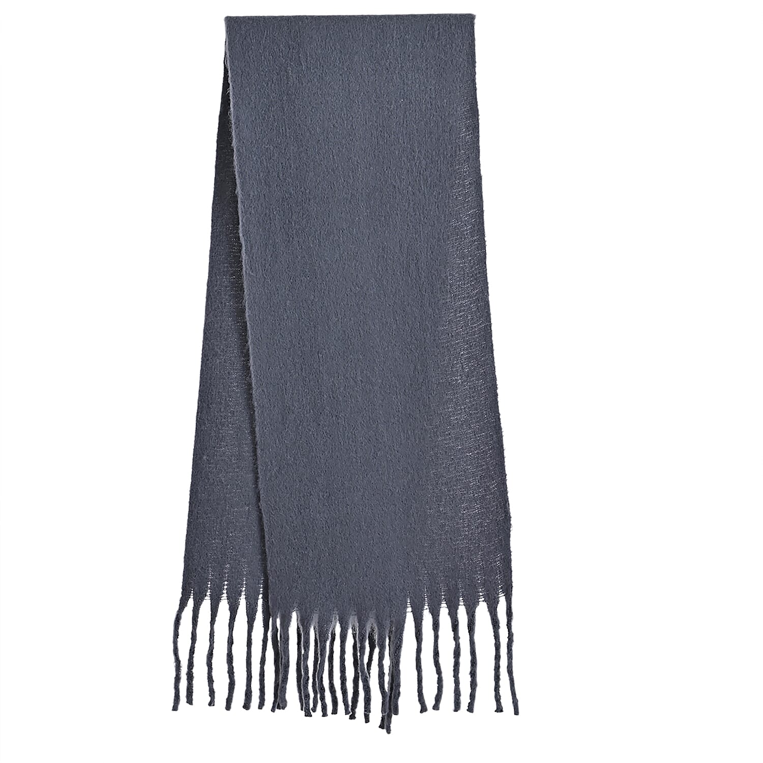 Super Soft Tassel Scarf (198 x 40cm) - Grey