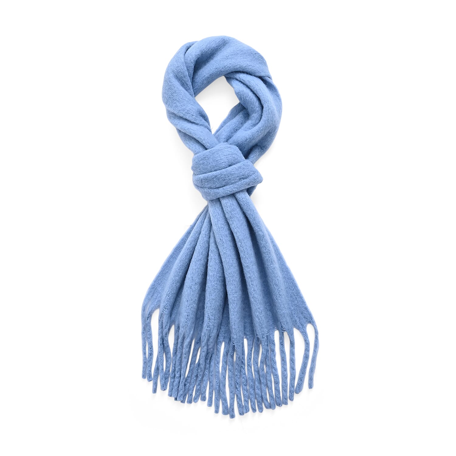 Super Soft Tassel Scarf (198 x 40cm) - Dark Blue