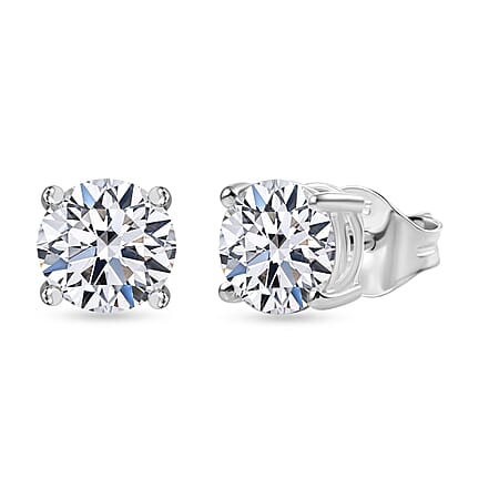 Luxuriant Diamond 9K White Gold Lab Grown SGL Certified Diamond SI/GH, Solitaire Earrings 2.00 Ct. Luxuriant Diamond 9K White Gold Lab Grown SGL Certified Diamond SI/GH, Solitaire Earrings 2.00 Ct.