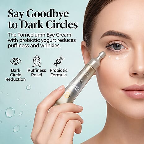 Elizabeth Grant Torricelumn Super Collection - Age Interception Face Cream 100 ml, Probiotic Eye Cream, 15 ml Tool Vibrating Head