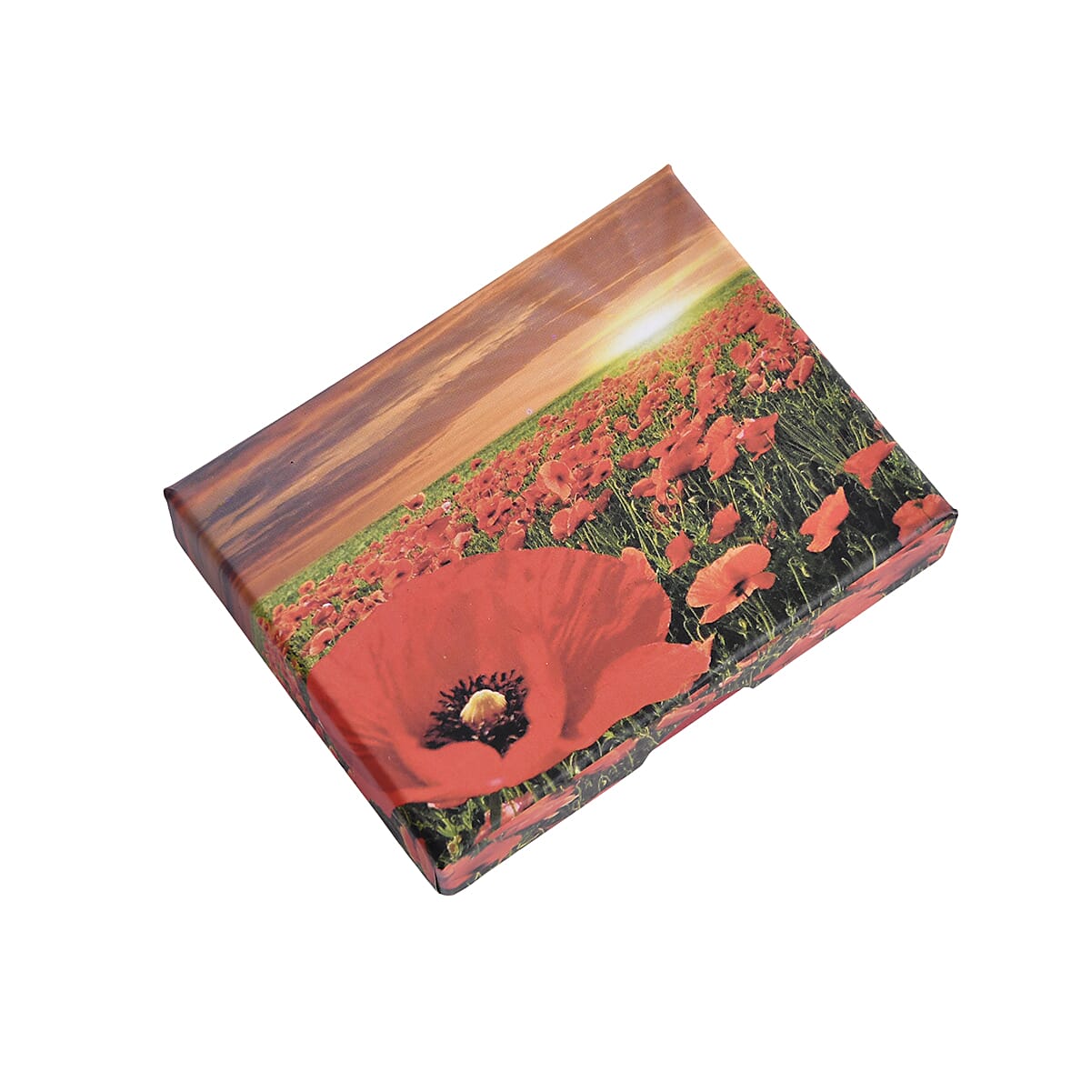 Austrian Red Crystal & Austrian Black Crystal Magnetic Brooch in Yellow Gold Tone