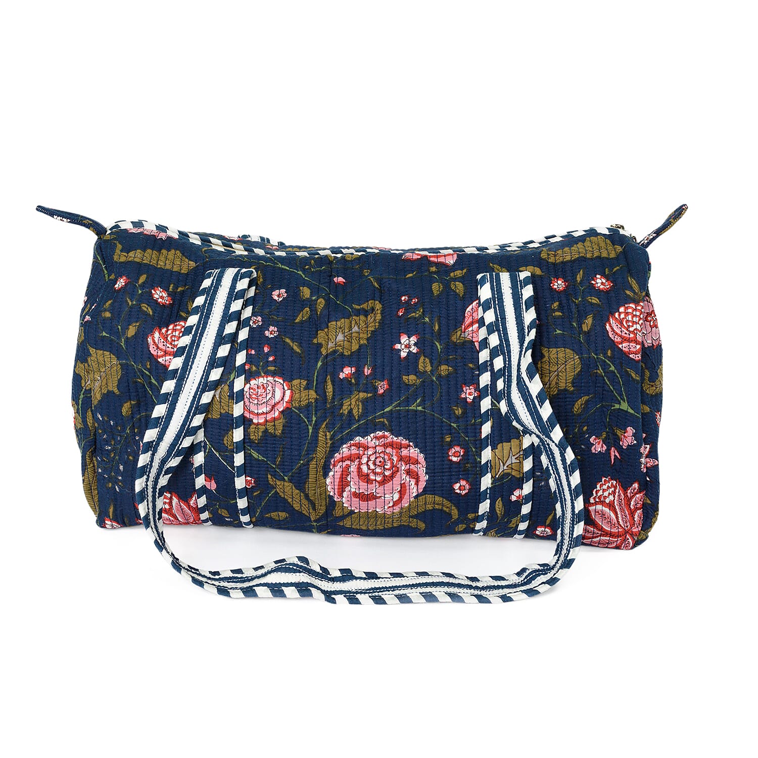 Pure Cotton Duffle Bag - Blue