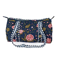 Pure Cotton Duffle Bag - Blue