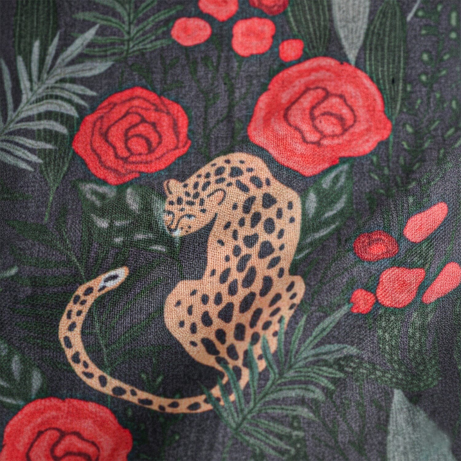 La Marey Signature - Valissiere 100% Cashmere Wool Scarf (One Size) - Black Leopard