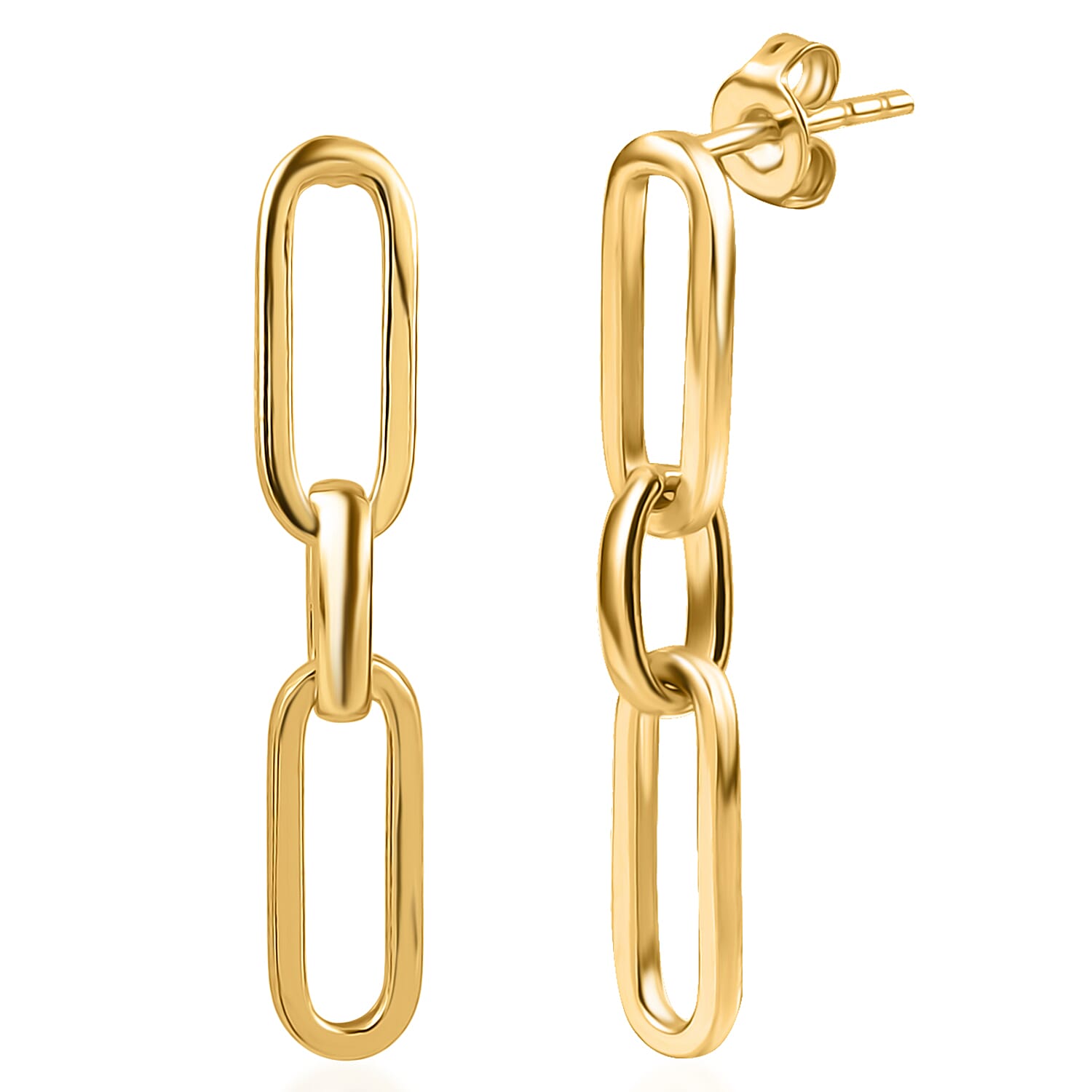 EverTrue Bronzella Collection - Push Back Earring in 18K Gold Plating