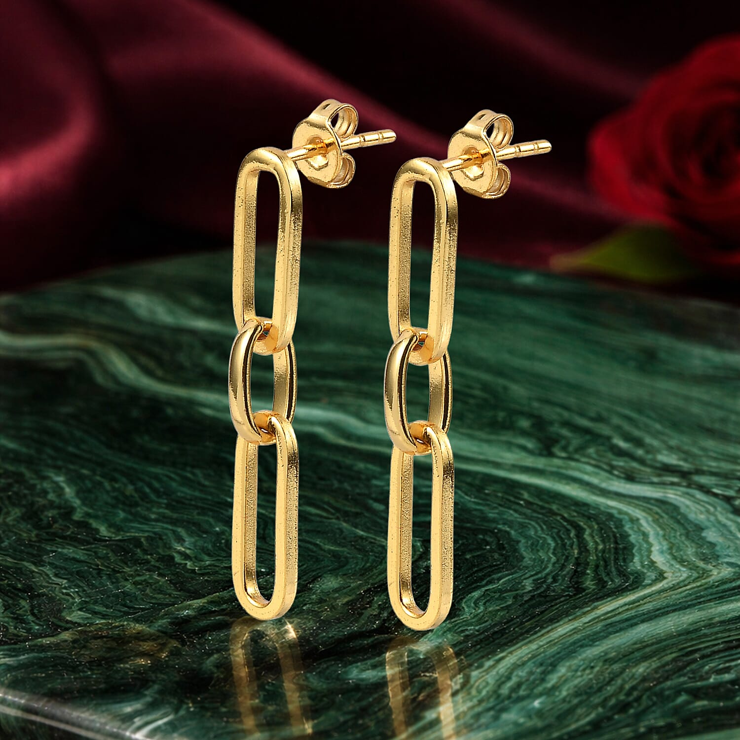 EverTrue Bronzella Collection - Push Back Earring in 18K Gold Plating
