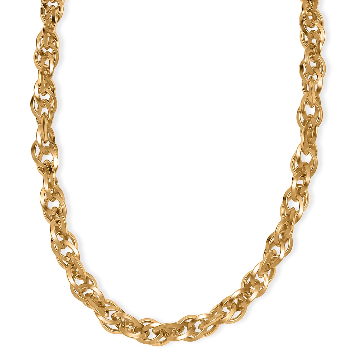 EverTrue Bronzella Collection - Prince of Wales Necklace (Size - 20) with Lobster Clasp in 18K Gold Plating