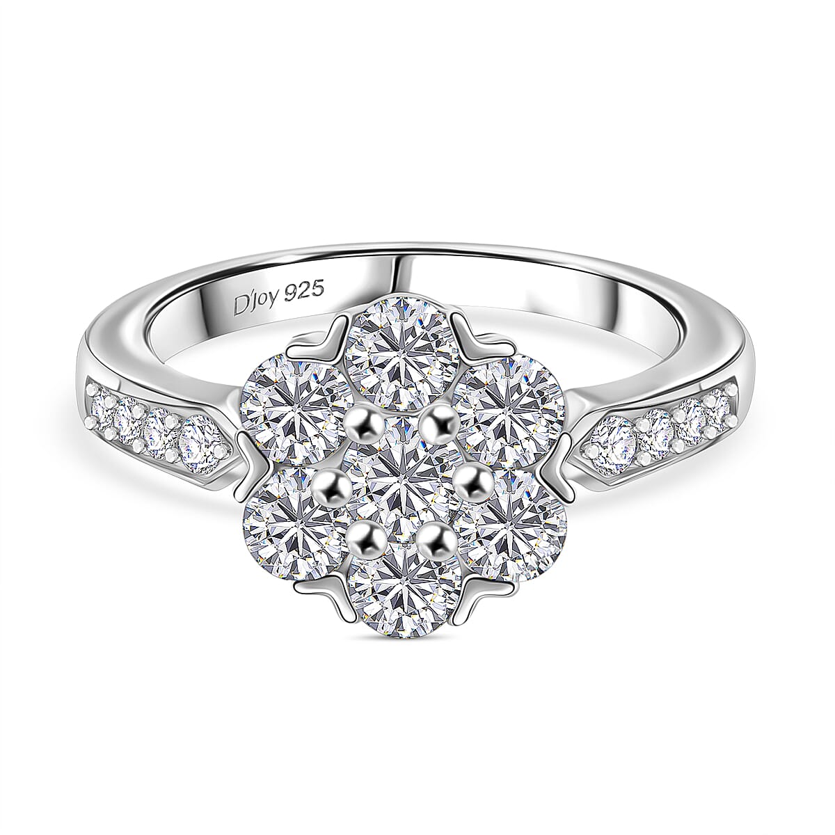 D'Joy Moissanite Pressure Set Ring