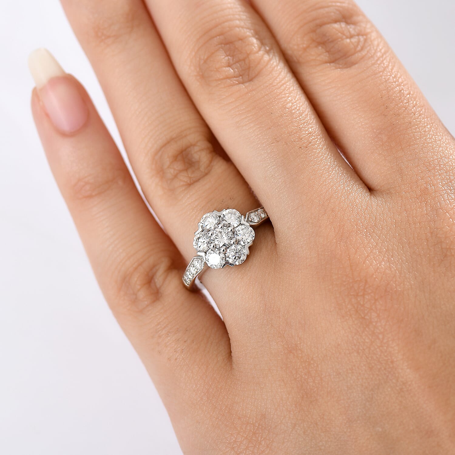 D'Joy Moissanite Pressure Set Ring