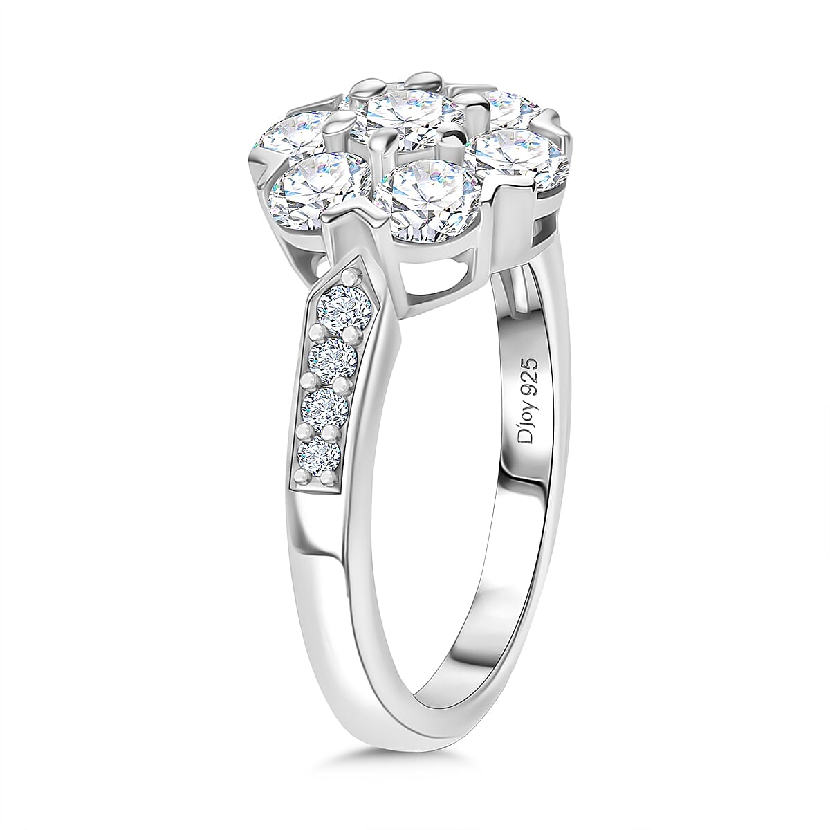 D'Joy Moissanite Pressure Set Ring