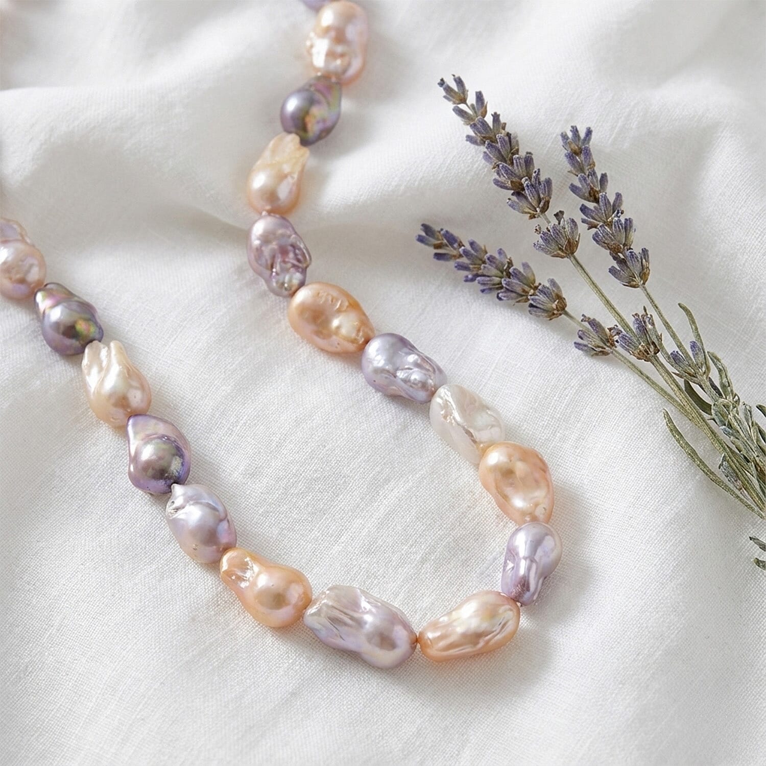 Fifth Avenue Closeout - Rare AAA Multi Colour Baroque Pearl Necklace (Size 18 - 2 Ext) with Lobster Clasp in Yellow Gold Plating Sterling Silver 400.00 Ct.