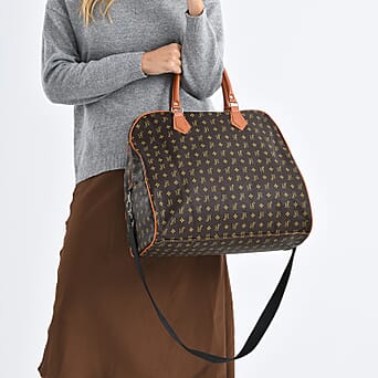 https://tjcuk.sirv.com/Products/82/3/8233365/Geometric-Pattern-Travel-Duffle-Bag-with-Shoulder-Strap-100-cm-Coffee_8233365_3.jpg?w=342&h=342