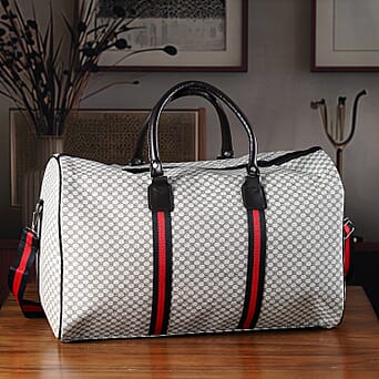 https://tjcuk.sirv.com/Products/82/3/8233401/Monogram-Pattern-Travel-Duffel-Bag-with-Red-Stripe-Detail-50-x-30-cm-B_8233401_1.jpg?w=342&h=342