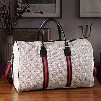 https://tjcuk.sirv.com/Products/82/3/8233402/Monogram-Pattern-Travel-Duffel-Bag-with-Red-Stripe-Detail-50-x-30-cm-Y_8233402_1.jpg?w=342&h=342