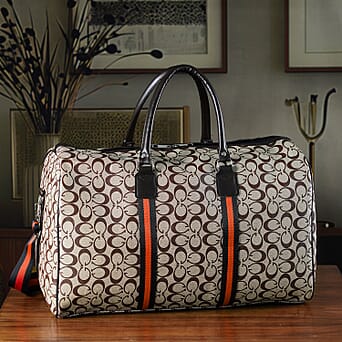 https://tjcuk.sirv.com/Products/82/3/8233403/Monogram-Pattern-Travel-Duffel-Bag-with-Red-Stripe-Detail-50-x-30-cm-K_8233403_1.jpg?w=342&h=342