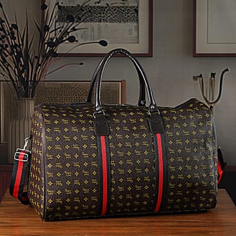 https://tjcuk.sirv.com/Products/82/3/8233404/Monogram-Pattern-Travel-Duffel-Bag-with-Red-Stripe-Detail-50-x-30-cm-C_8233404_1.jpg?w=342&h=342