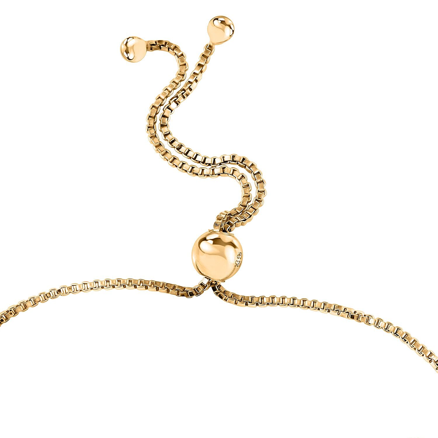 GP Italian Garden Collection - White Diamond & Multi Gemstones Bracelet (Size - 10.5) in 18K Vermeil Yellow Gold Plated Sterling Silver 0.47 Ct.