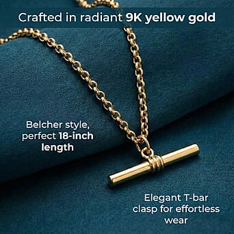 https://tjcuk.sirv.com/Products/82/3/8233480/9K-Yellow-Gold-1-5MM-Belcher-Chain-Necklace-Size-18-with-T-Bar-Clasp_8233480_2.jpg?w=342&h=342