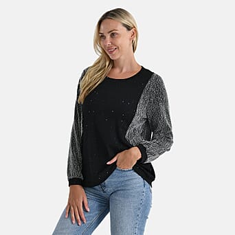 https://tjcuk.sirv.com/Products/82/3/8233527/La-Marey-Sleeve-Printed-Blouse-With-Crystal-Size-M-12-to-14-Silver_8233527_2.jpg?w=342&h=342