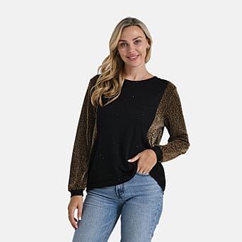 https://tjcuk.sirv.com/Products/82/3/8233540/La-Marey-Sleeve-Printed-Blouse-With-Crystal-Size-XL-20-to-22-Gold_8233540_2.jpg?w=342&h=342